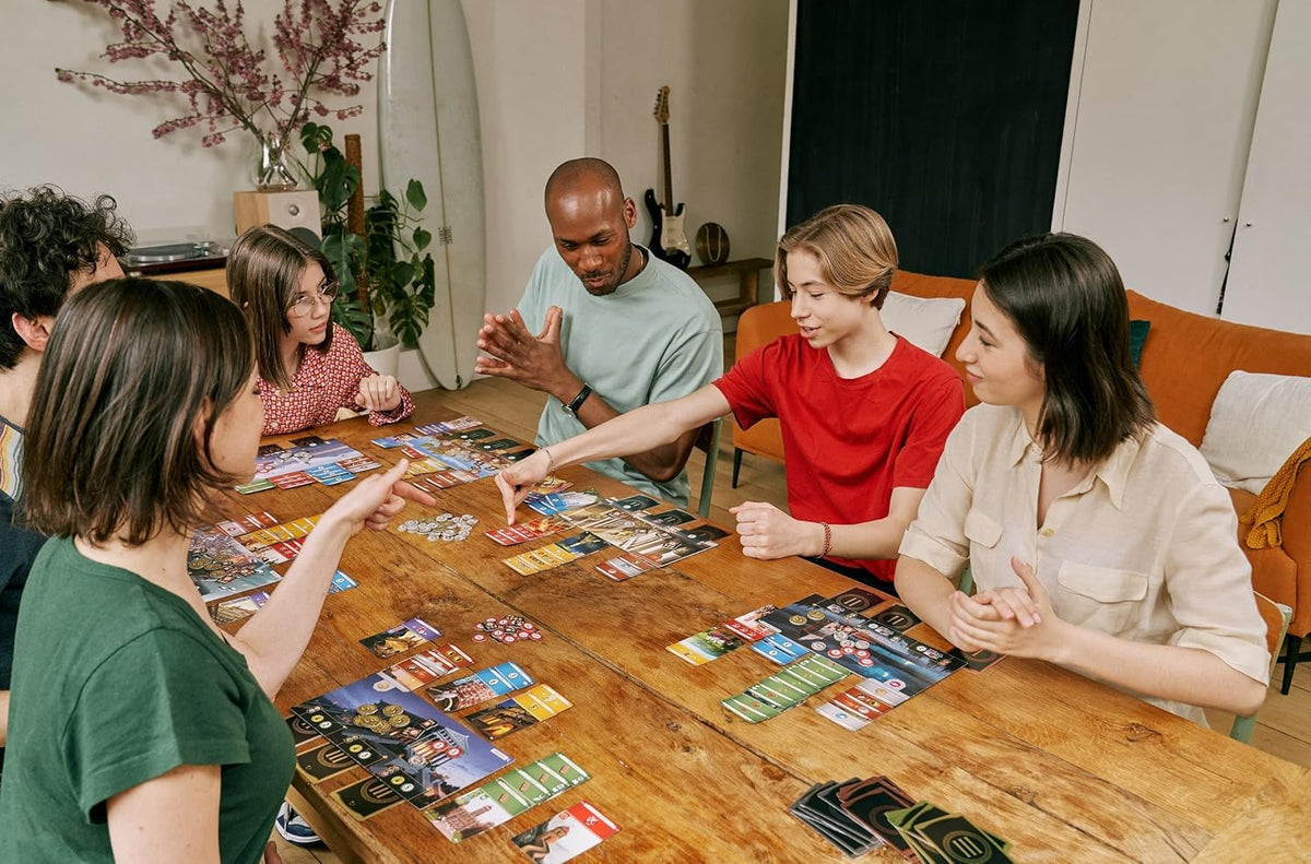 Asmodee 7 Wonders Cities Expansion adds espionage and diplomacy cards with mercenaries and spies