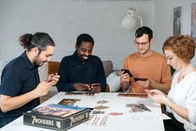 Asmodee 7 Wonders coins and resources enabling trade and development choices