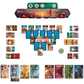 Asmodee 7 Wonders Duel two-player battle in action with a compact head-to-head layout.