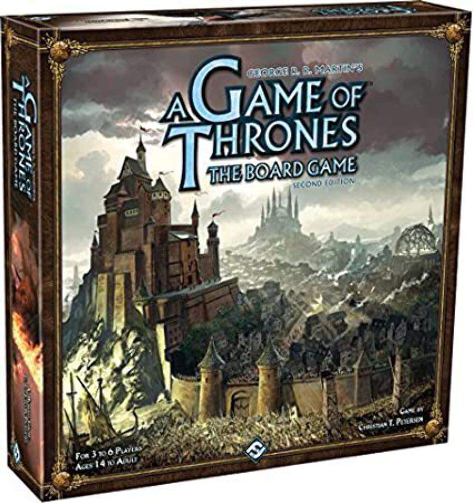 Asmodee A Game of Thrones Second Edition map and tiles showcasing Westeros regions for epic campaigns.