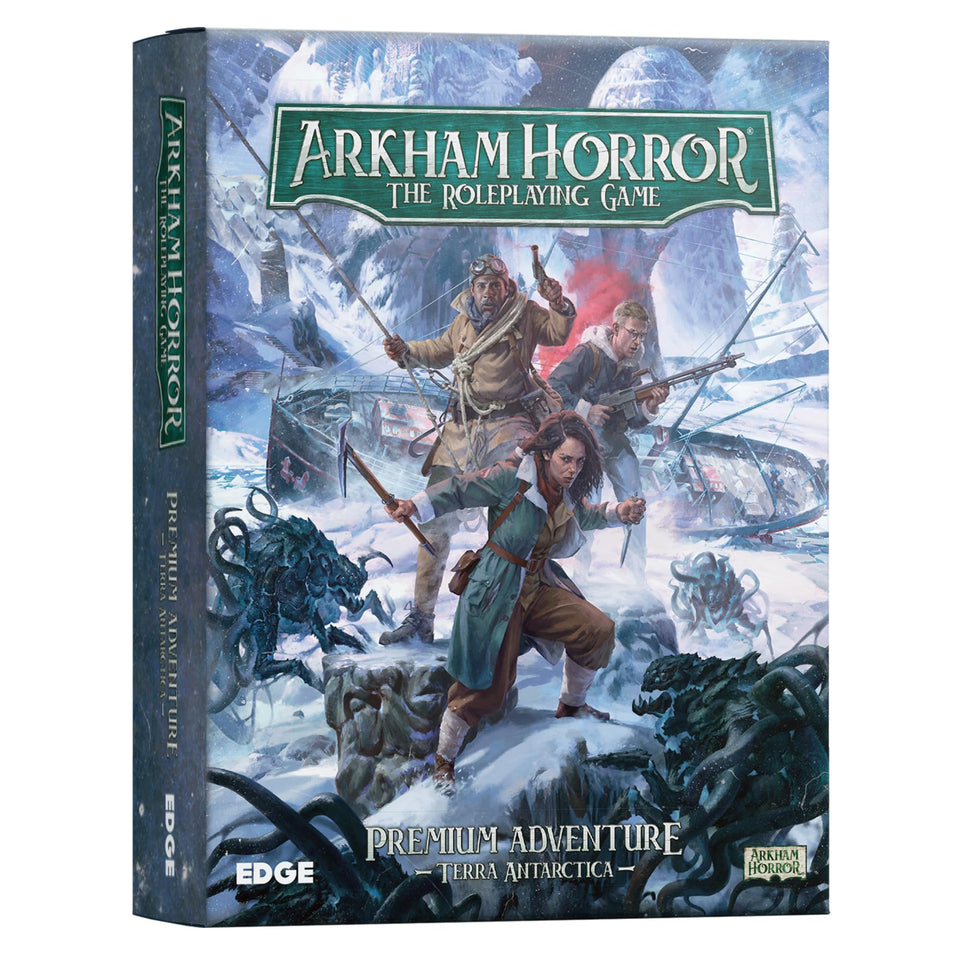 Asmodee Arkham Terra Antarctica map for immersive investigations.