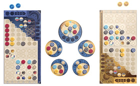 Asmodee Azul Duel two-player setup supports focused head-to-head play.