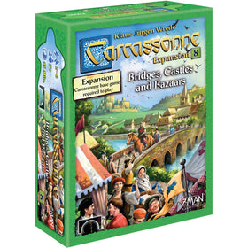 Asmodee Carcassonne bridges pieces enable new paths for strategic play and richer routes.