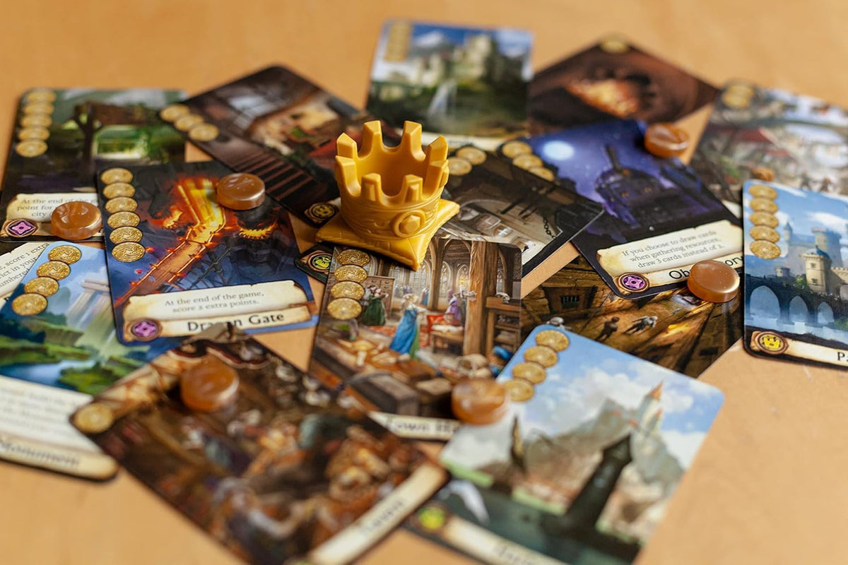 Asmodee Citadels Revised Edition character illustrations showing diverse roles for bluffing.
