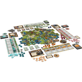 Asmodee Civilization: A New Dawn components arranged for smooth setup