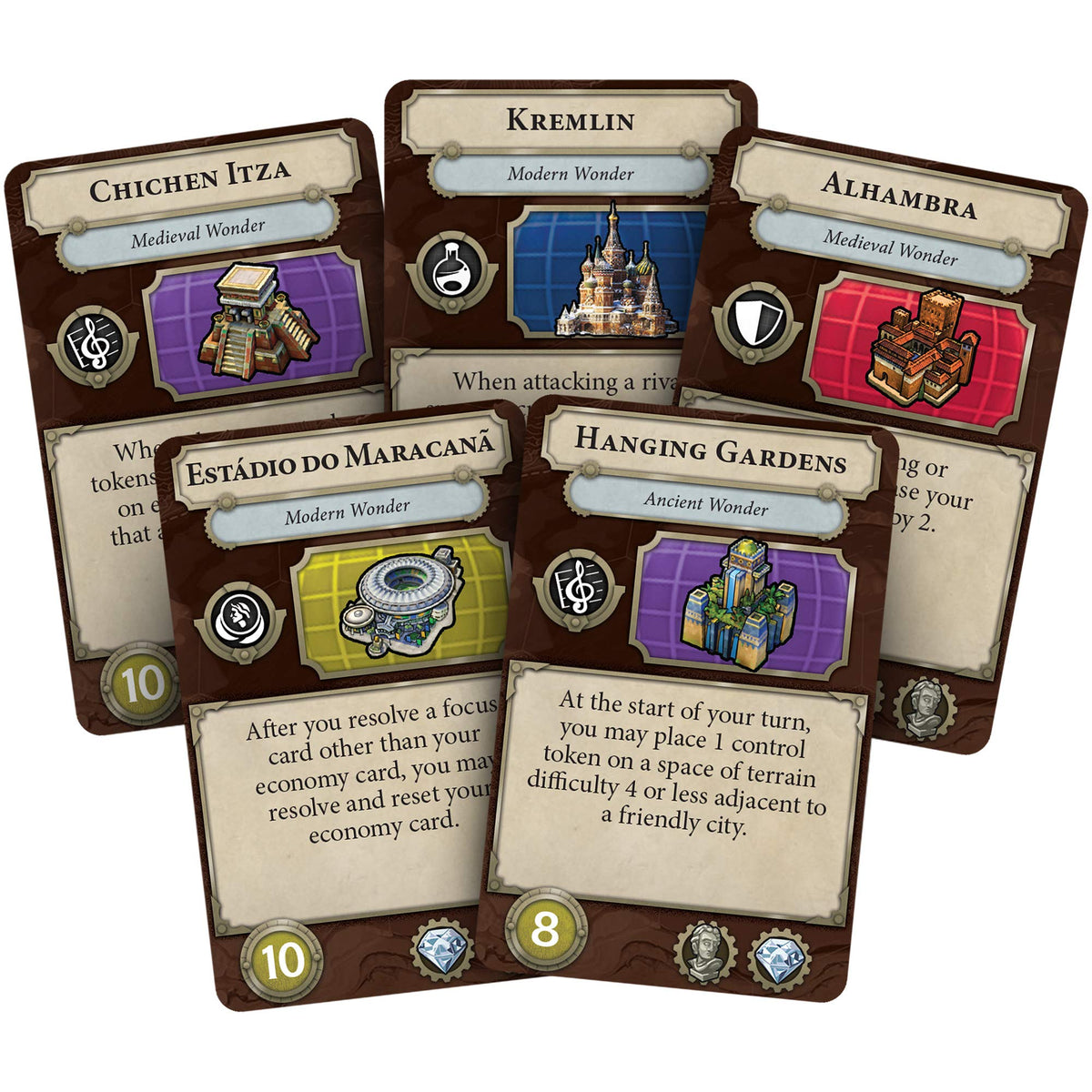 Asmodee Civilization: A New Dawn player boards supporting quick decisions