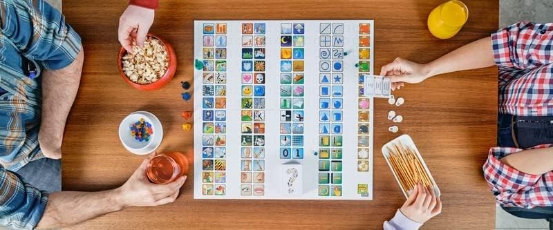 Asmodee Concept dinosaur icon signals a playful clue theme for teams.