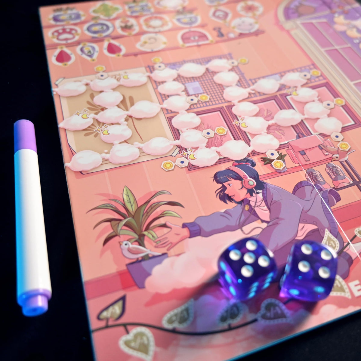 Asmodee Daydream eight scenery pack showcasing varied challenges for replayability