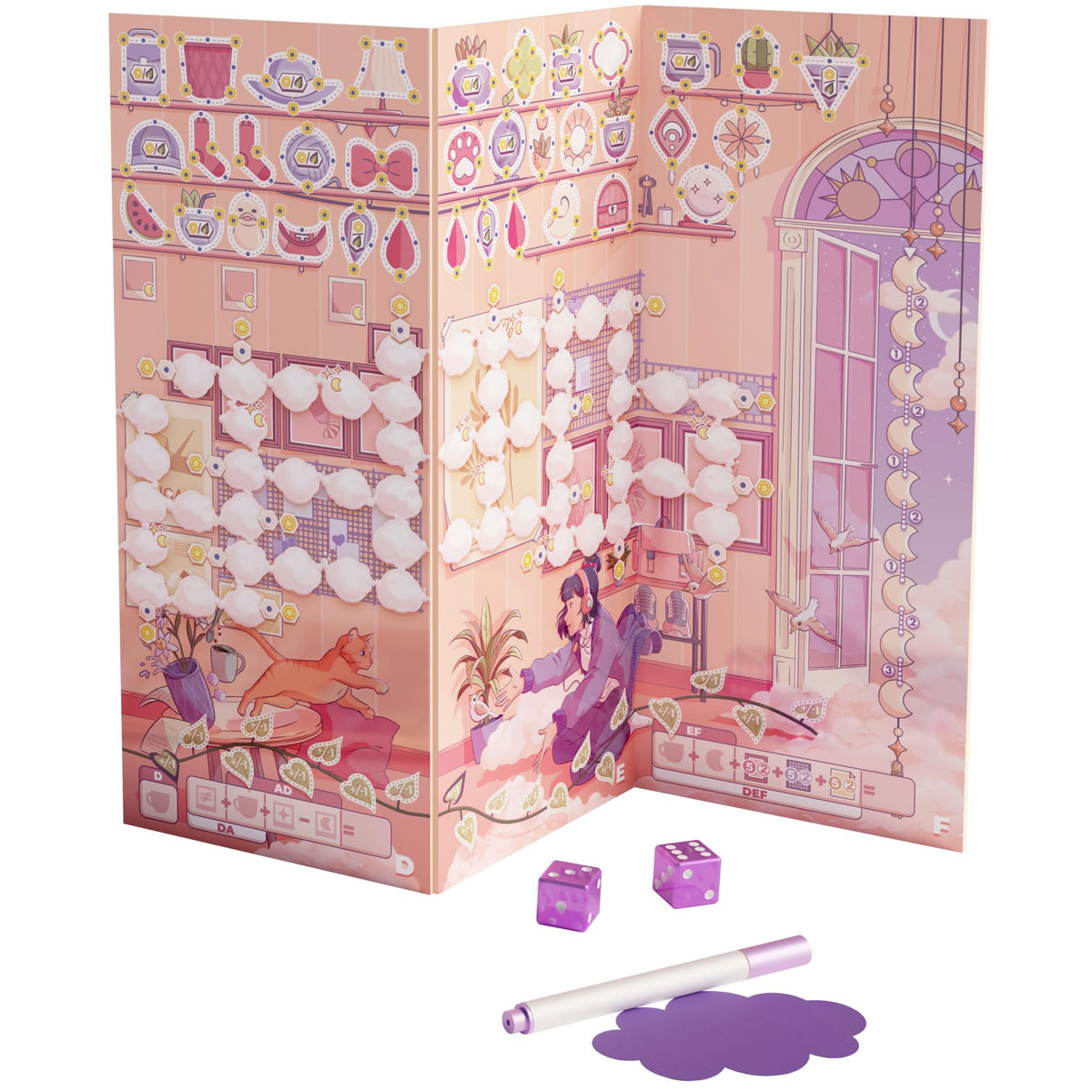 Asmodee Daydream shelf items with constellations for decorating your dream space