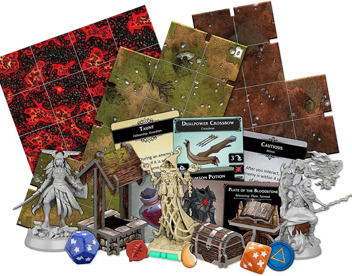 Asmodee Descent sculpted figures add depth to each encounter.