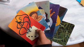 Asmodee Dixit card tray storage keeps base game and expansions organized