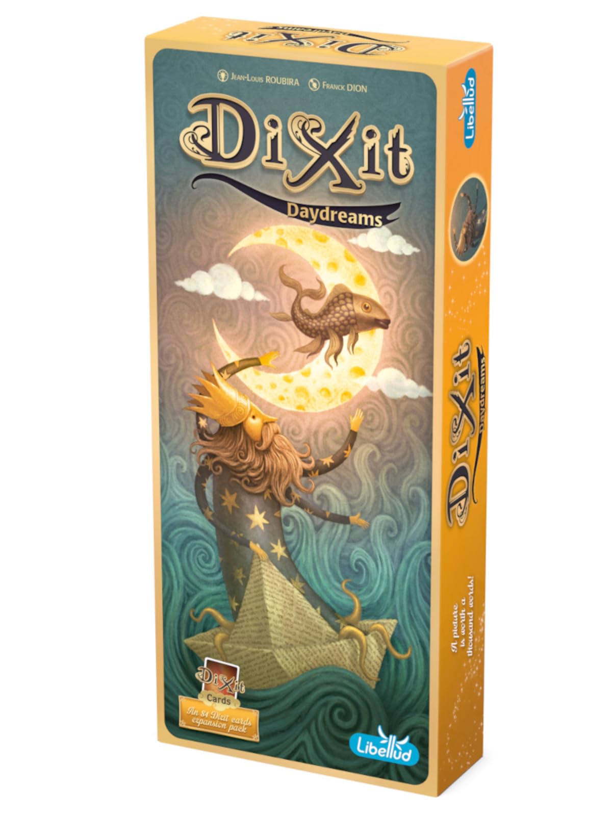 Asmodee Dixit Daydreams 84 cards spark imaginative storytelling during family game night.