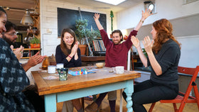 Asmodee Dixit family game night captures joyful moments for kids and adults