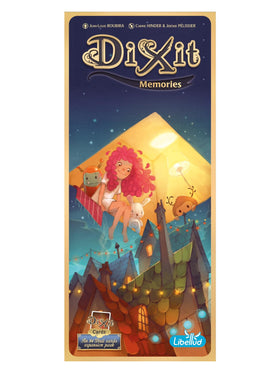 Asmodee Dixit Memories cover art inviting imaginative storytelling.