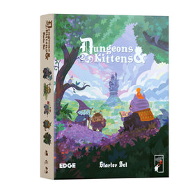 Asmodee Dungeons and Kittens rulebook open for family play.