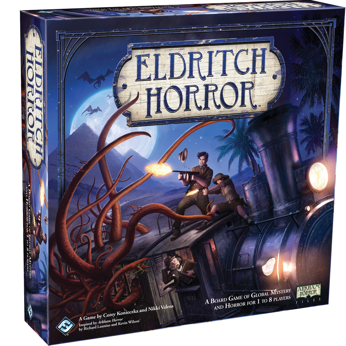 Asmodee Eldritch Horror game board for globetrotting investigations