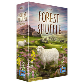 Asmodee Forest Shuffle Dartmoor board shows habitat planning for kids and adults.