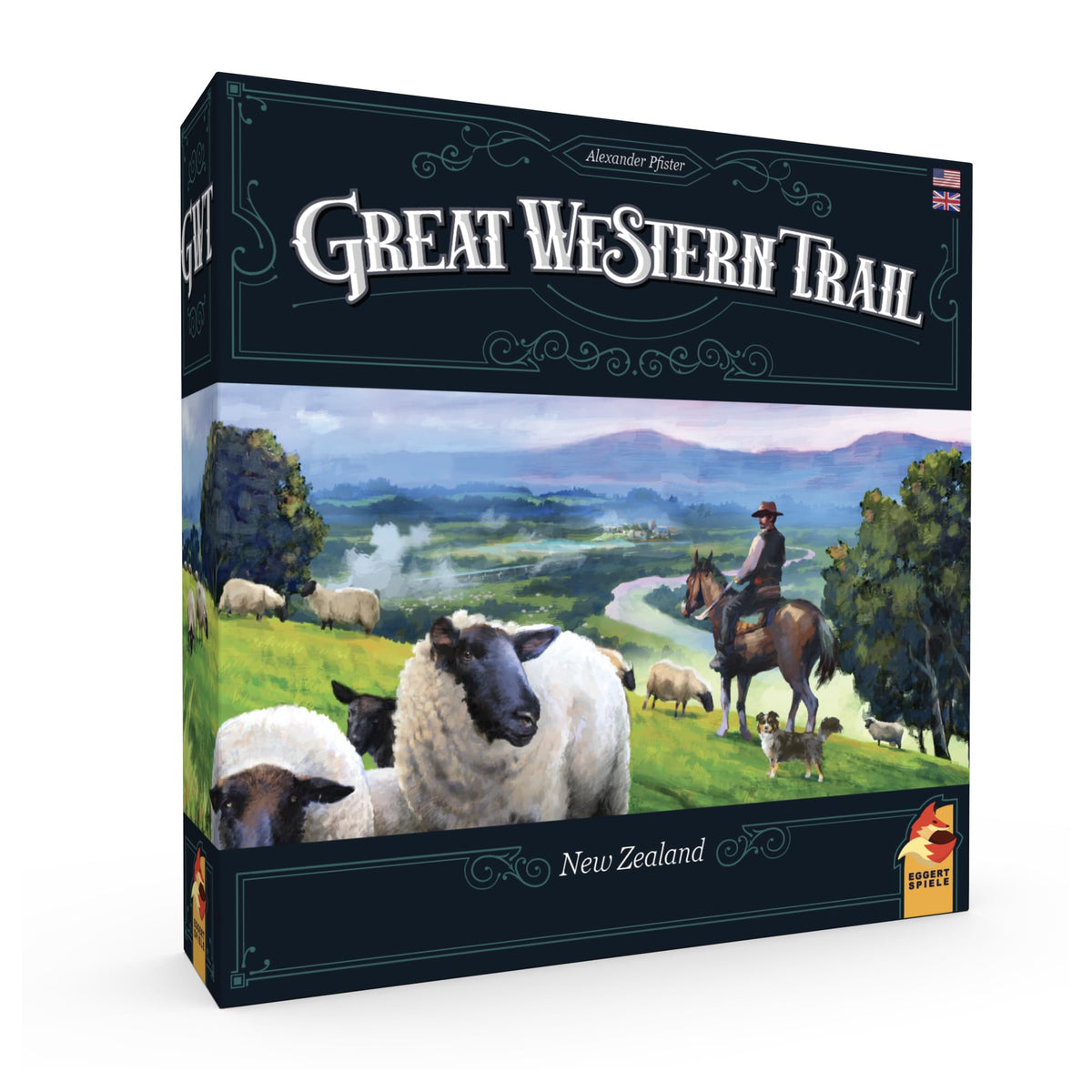 Asmodee Great Western Trail 2nd Edition NZ board setup highlights fast, organized gameplay.