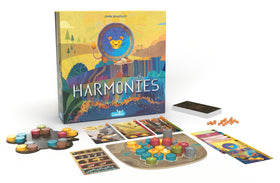 Asmodee Harmonies tile placement forming patterns for strategic play