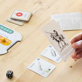 Asmodee House of Danger gameplay scene showing cards and prompts for decision moments