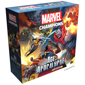 Asmodee Marvel Champions Age of Apocalypse campaign cover art, inviting cooperative play.