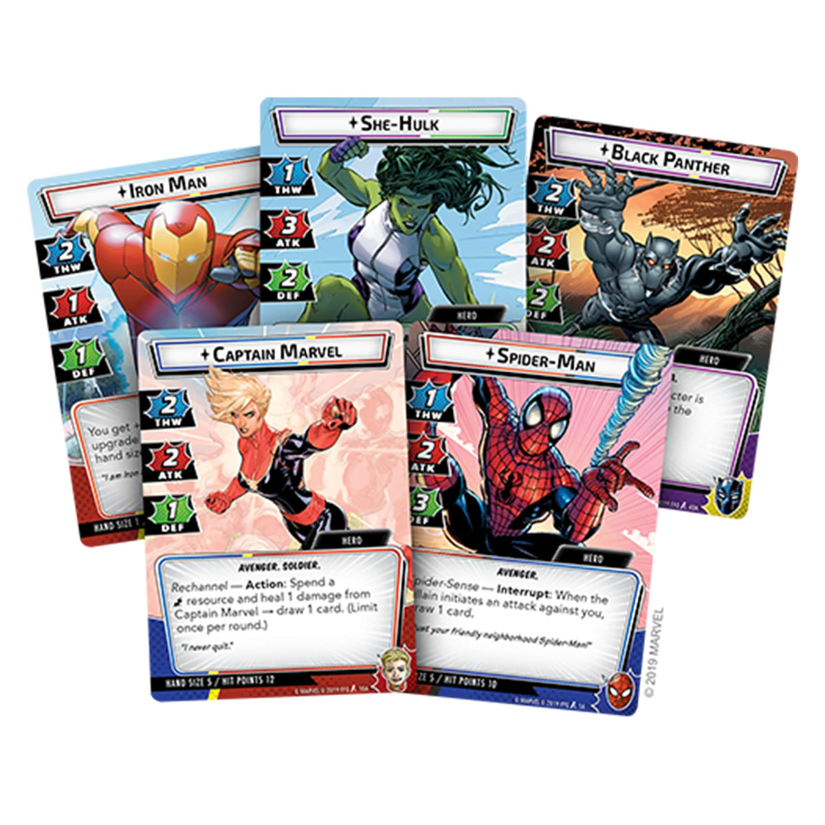 Asmodee Marvel Champions cooperative play scene invites teamwork.