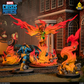 Asmodee Marvel Crisis Protocol Phoenix pack box art with striking design