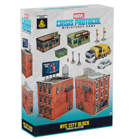 Asmodee Marvel Crisis Protocol NYC apartment buildings for cinematic urban battles