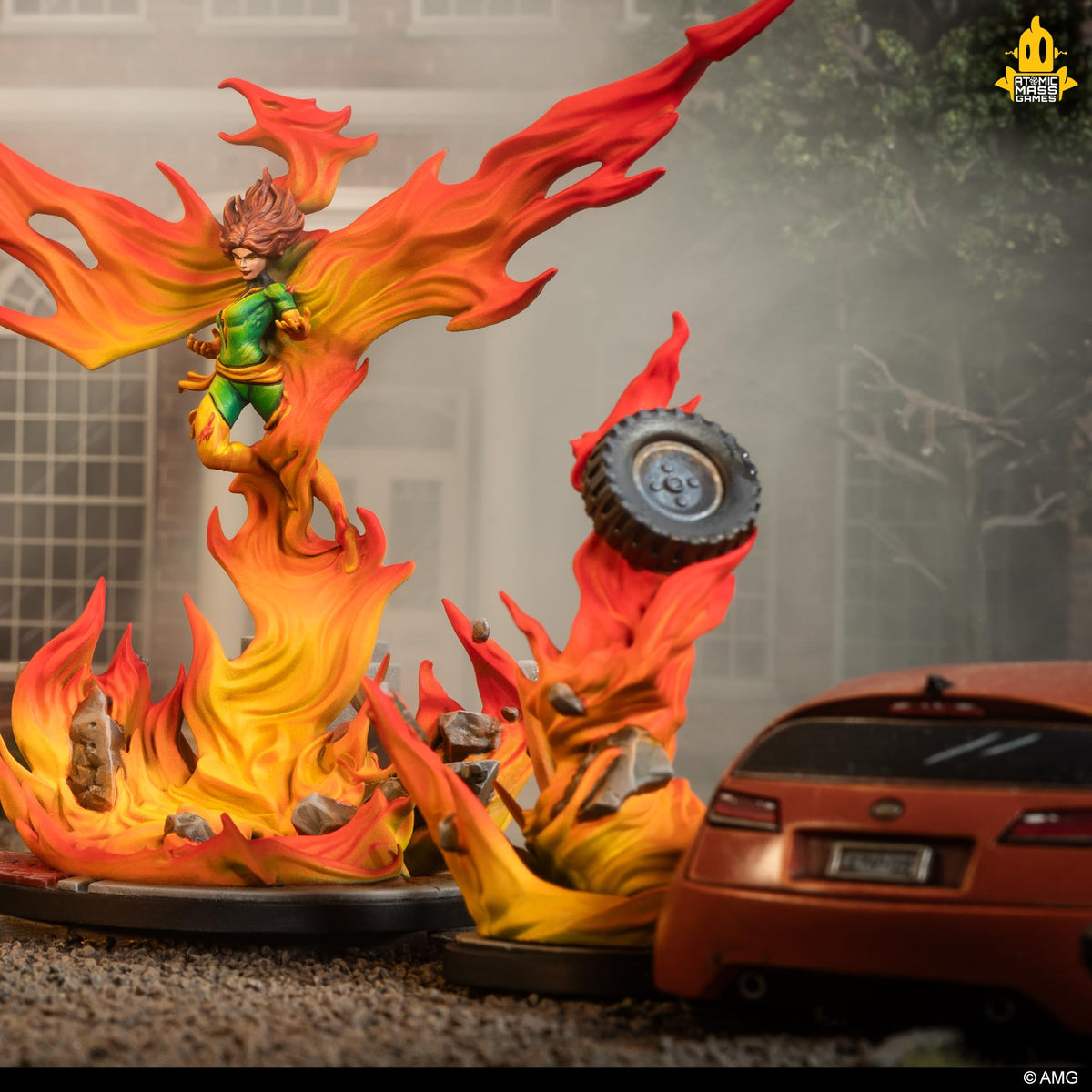Asmodee Marvel Crisis Protocol Phoenix painting detail for hobbyists