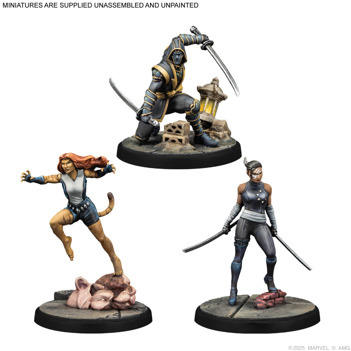 Asmodee Marvel Crisis Protocol Ronin miniature for devastating melee combat.