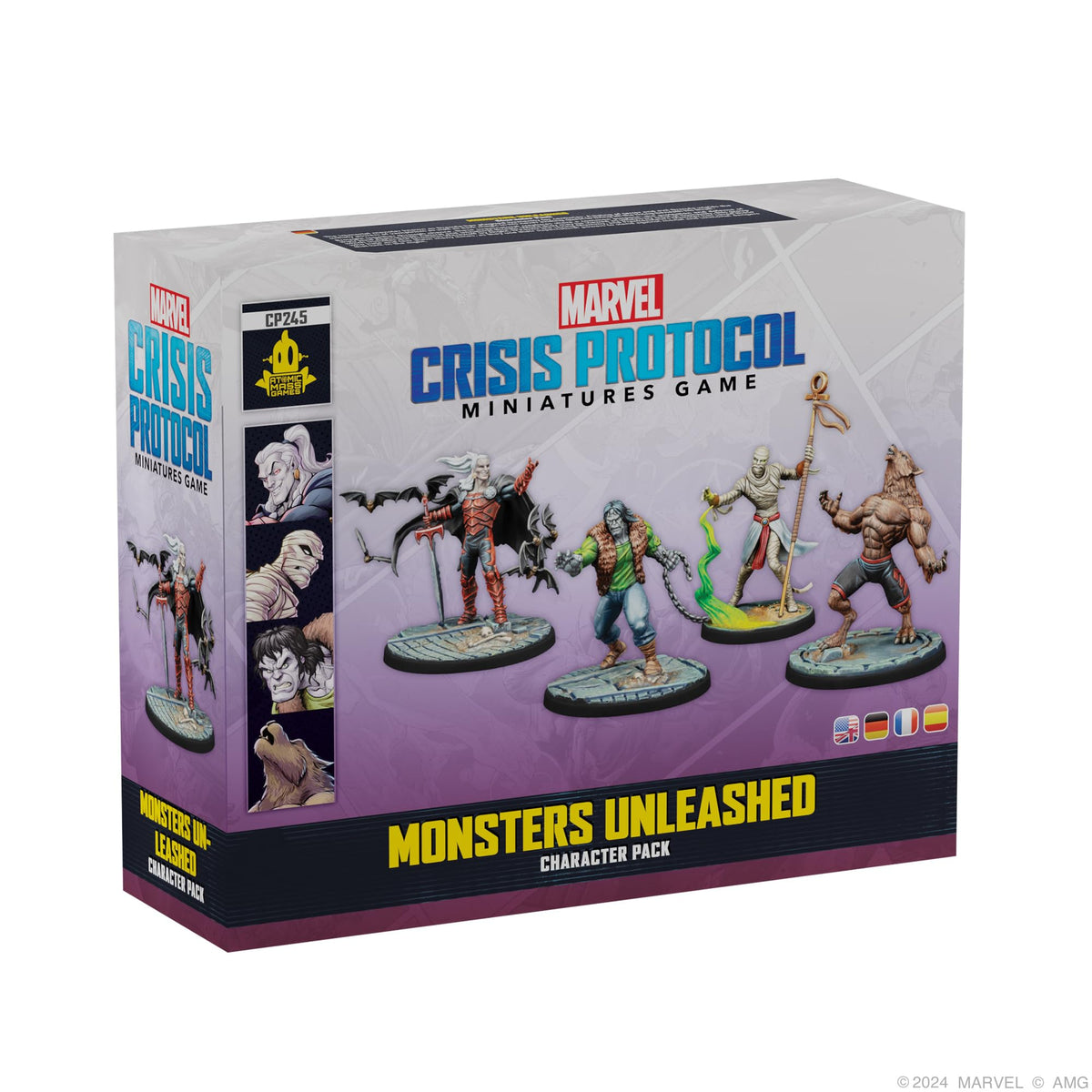 Asmodee Marvel Crisis Protocol Dracula miniature for dramatic undead battles.