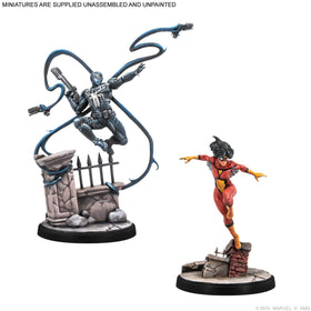 Asmodee Marvel Crisis Protocol Spider-Woman model with versatile high-mobility play.