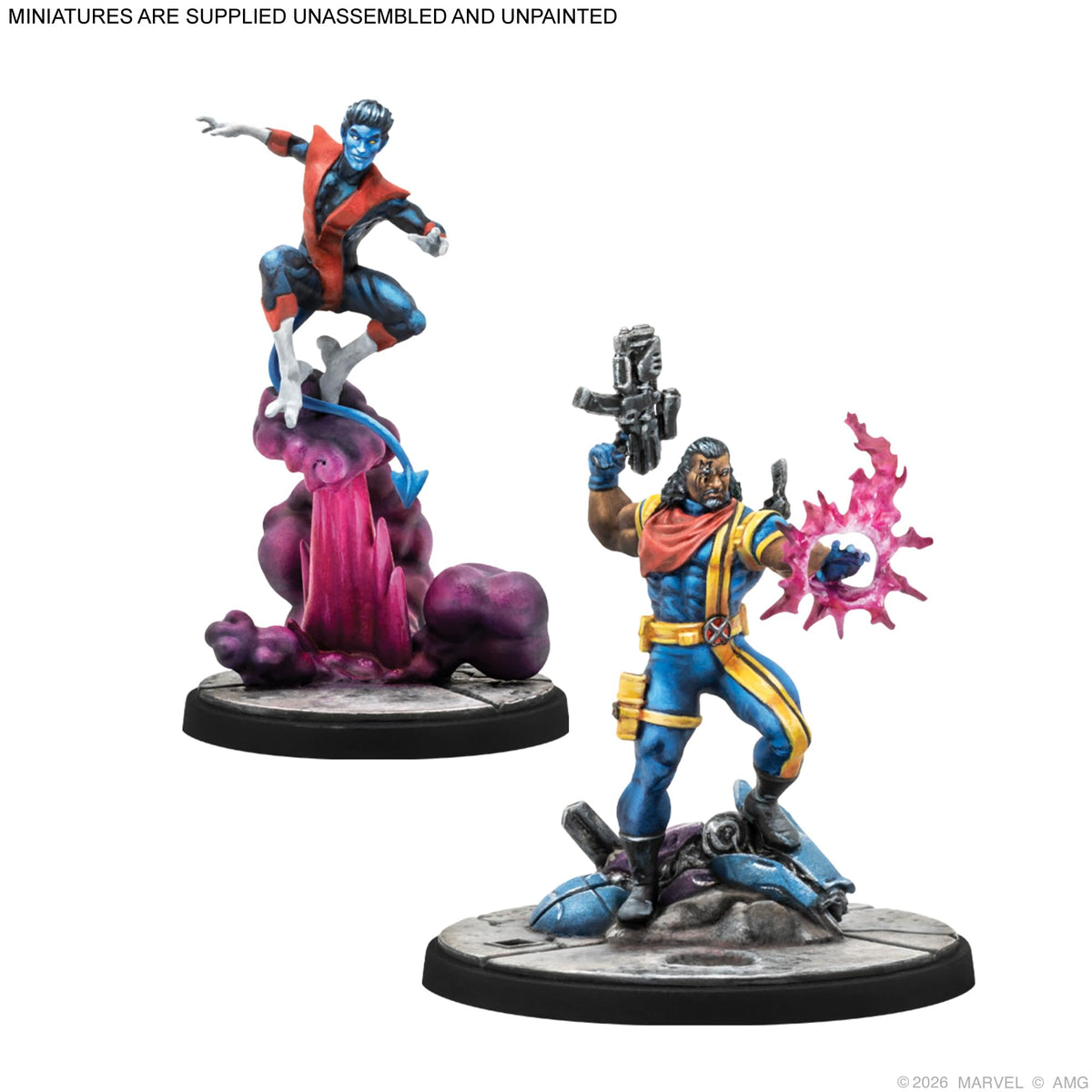 Asmodee Marvel Crisis Protocol Colossus miniature in a dynamic pose for tabletop battles.