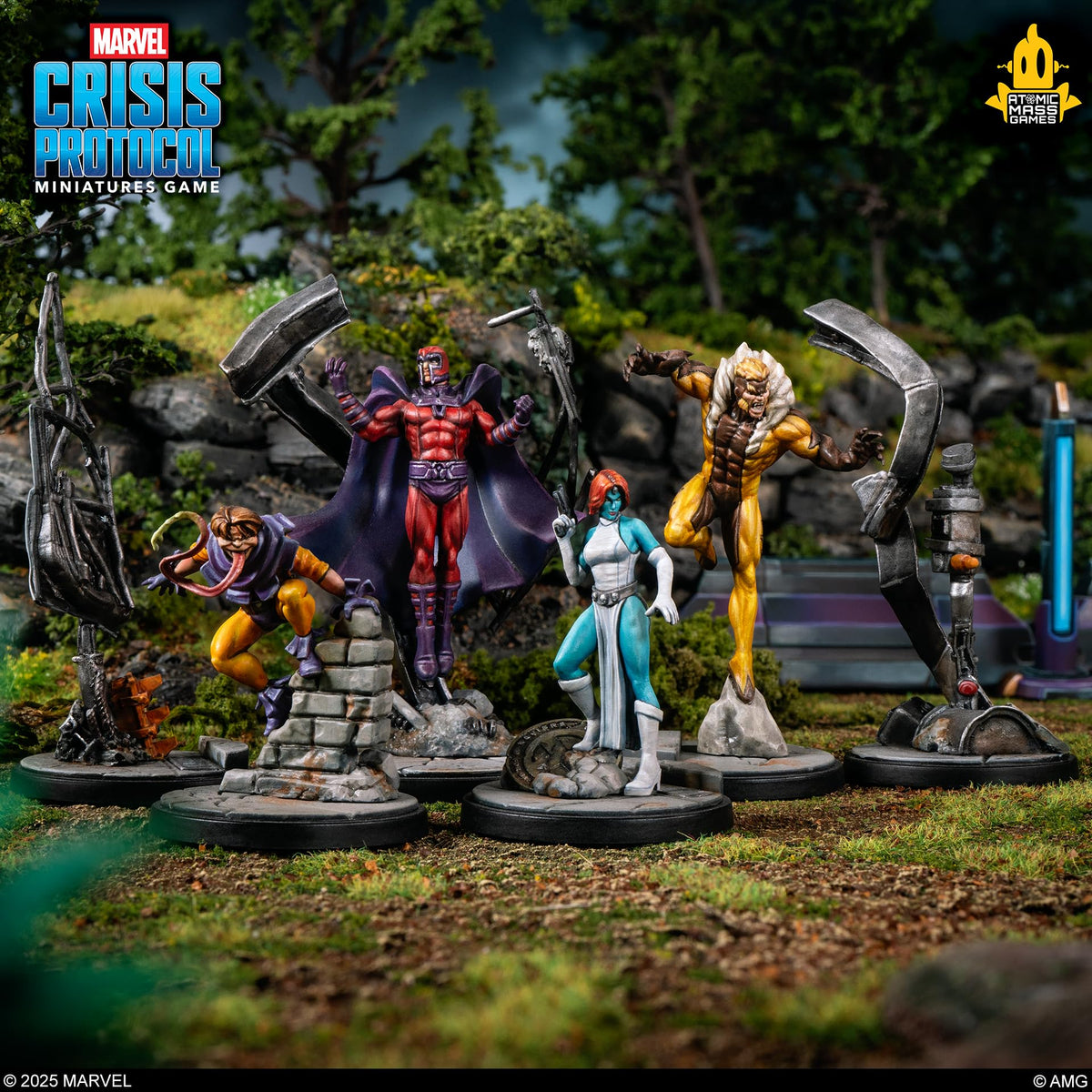 Asmodee Marvel Crisis Protocol X-Men Starter Set Beast miniature for agile maneuvers.