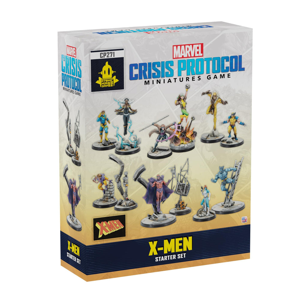 Asmodee Marvel Crisis Protocol X-Men Starter Set Cyclops miniature for dynamic team battles.