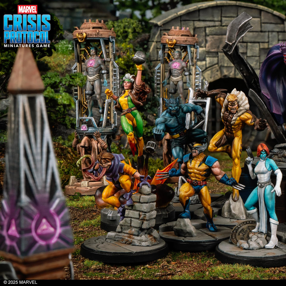 Asmodee Marvel Crisis Protocol X-Men Starter Set Dice and tokens for precise play.