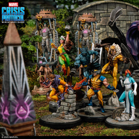 Asmodee Marvel Crisis Protocol X-Men Starter Set Dice and tokens for precise play.