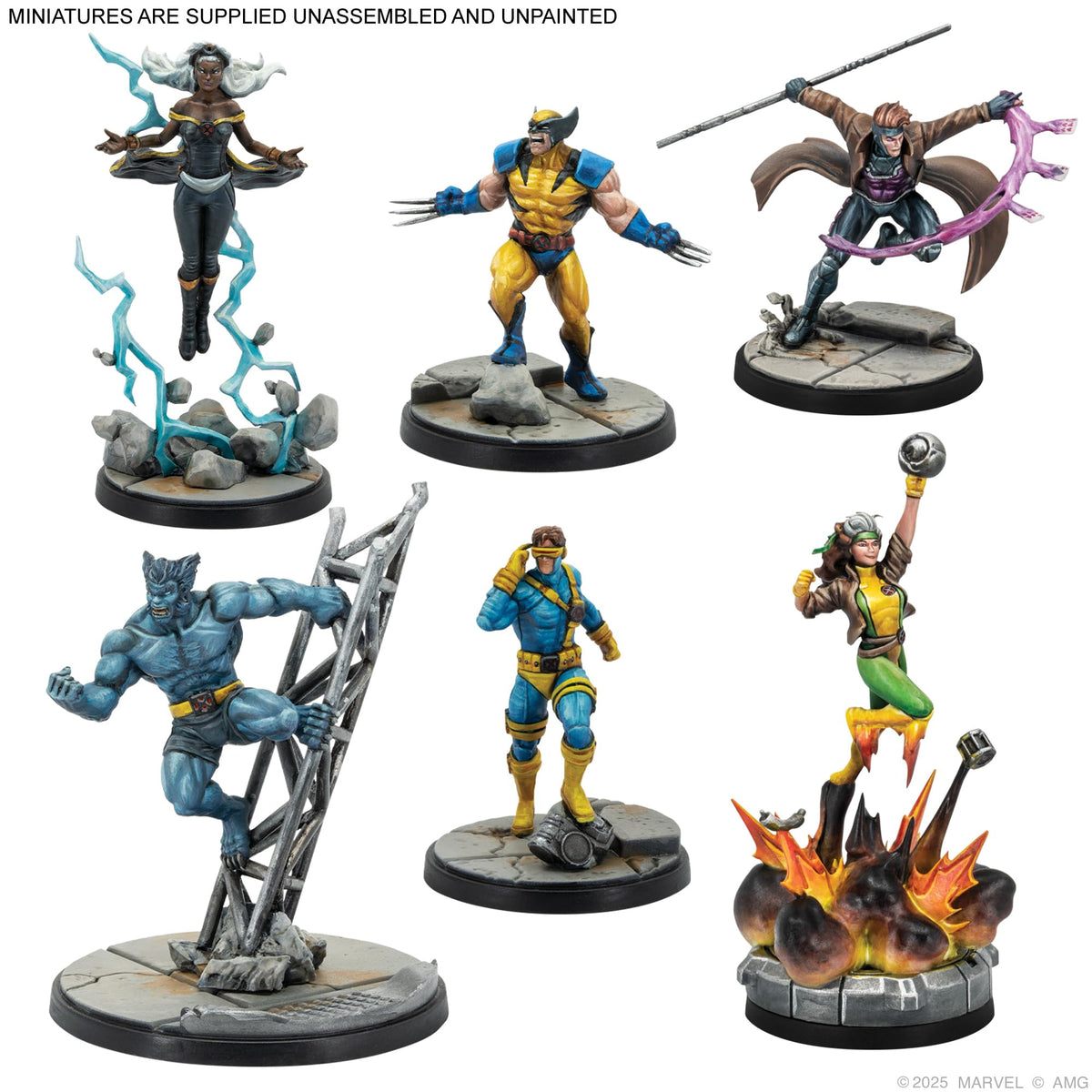 Asmodee Marvel Crisis Protocol X-Men Starter Set Storm miniature for versatile tactics.