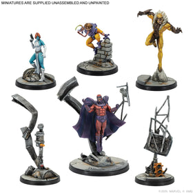 Asmodee Marvel Crisis Protocol X-Men Starter Set Wolverine miniature for close-quarters action.