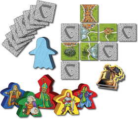 Asmodee Mists Over Carcassonne family game session demonstrates inclusive play for all.