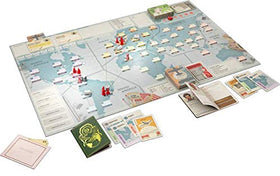 Asmodee Pandemic Legacy Season 0 map board shows global missions and narrative scope.