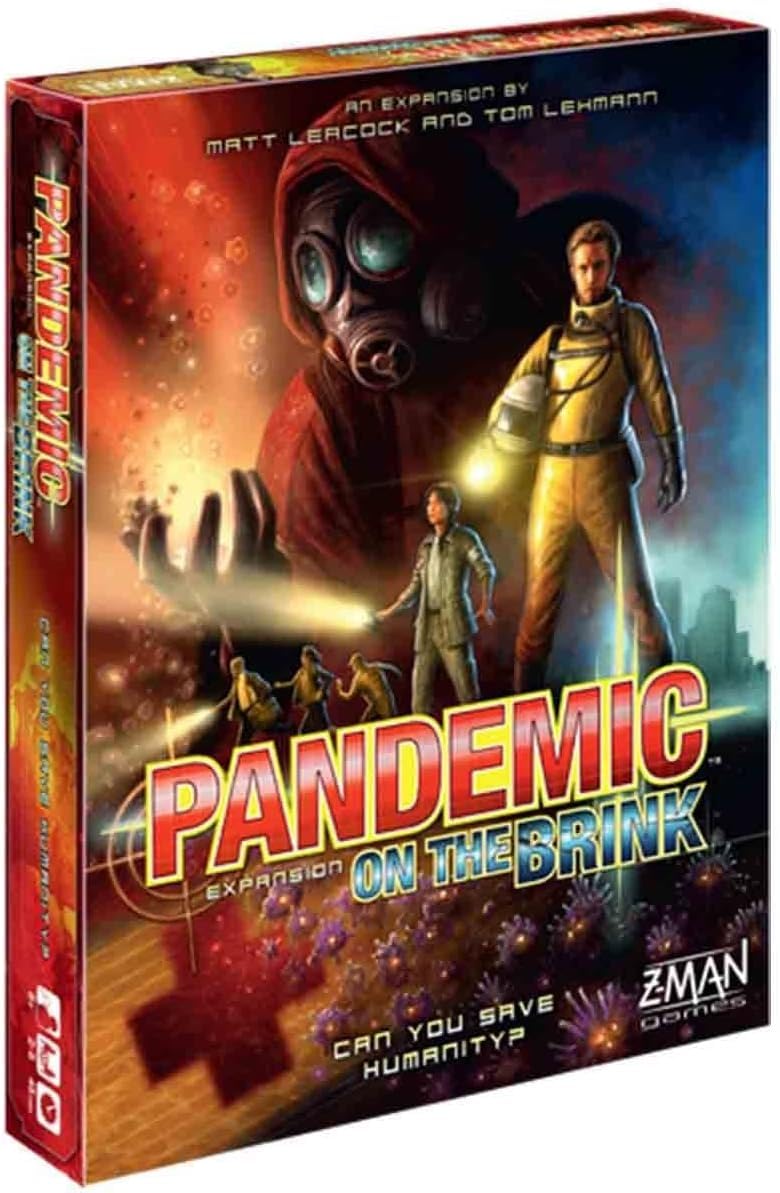 Asmodee Pandemic On the Brink expansion cover shows new roles and teamwork.