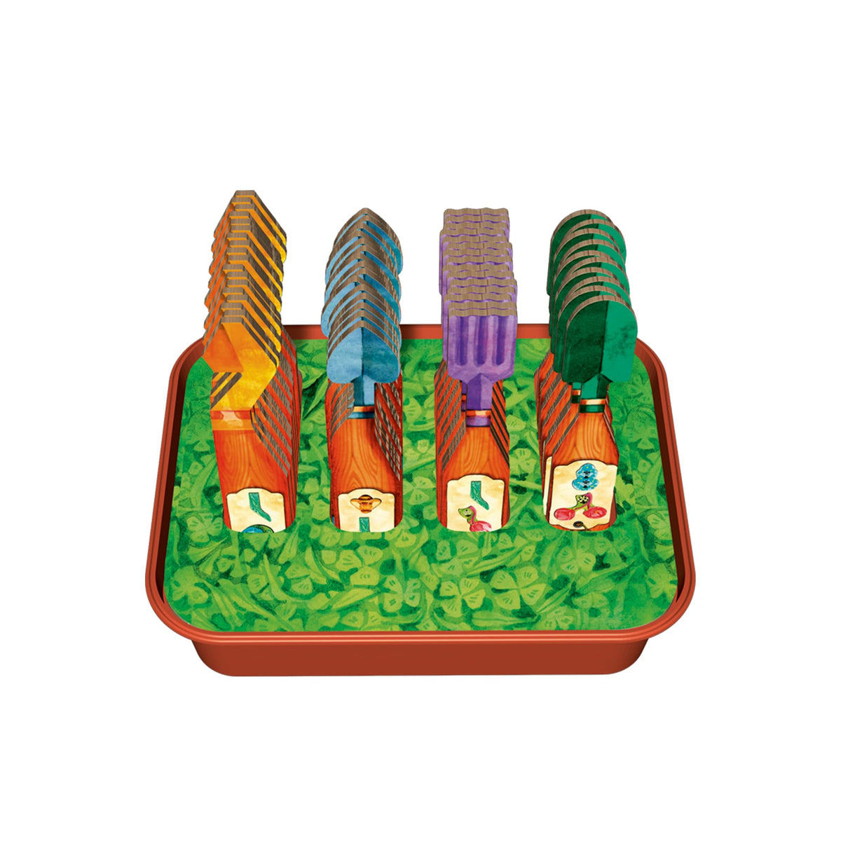 Asmodee Pergola game trayz organization image emphasizing a neat play space.