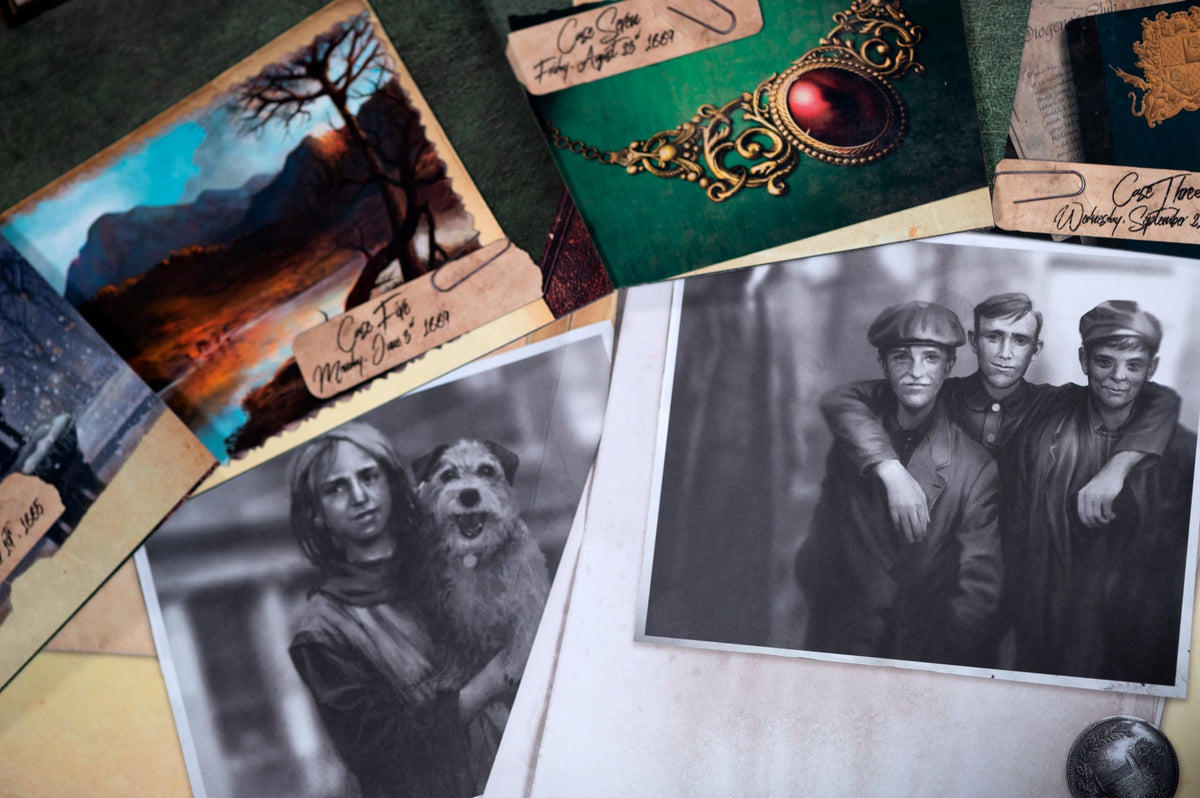 Asmodee Sherlock Holmes Baker Street Irregulars playmat enhances immersive investigation