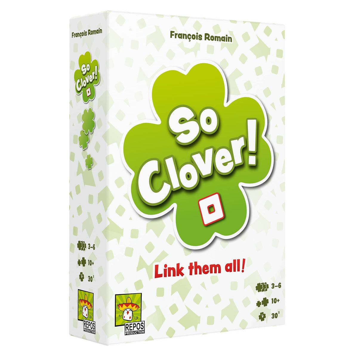 Asmodee So Clover! game box setup ready for a quick, social game night