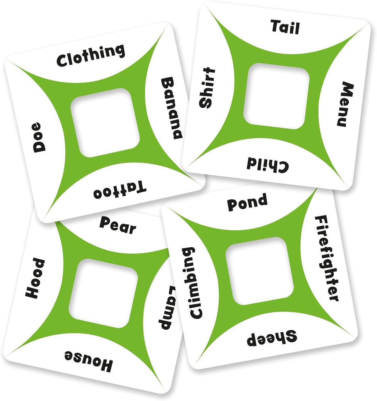 Asmodee So Clover! player boards with keywords showing how clues connect