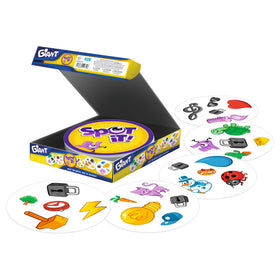 Asmodee Spot It! Giant mini-games add quick variety for parties and gatherings.