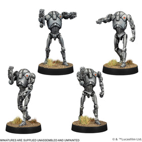Highly detailed B2 droid figures ideal for hobby painting and display