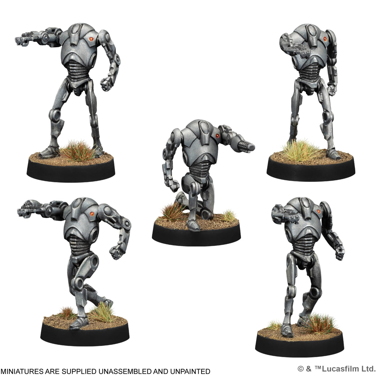 B2 unit card and upgrade cards for flexible Separatist army composition in Star Wars Legion