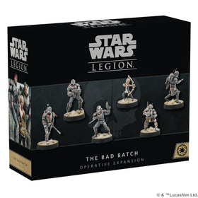 Asmodee Bad Batch miniatures: six distinct Clone Force 99 figures for epic tabletop battles.